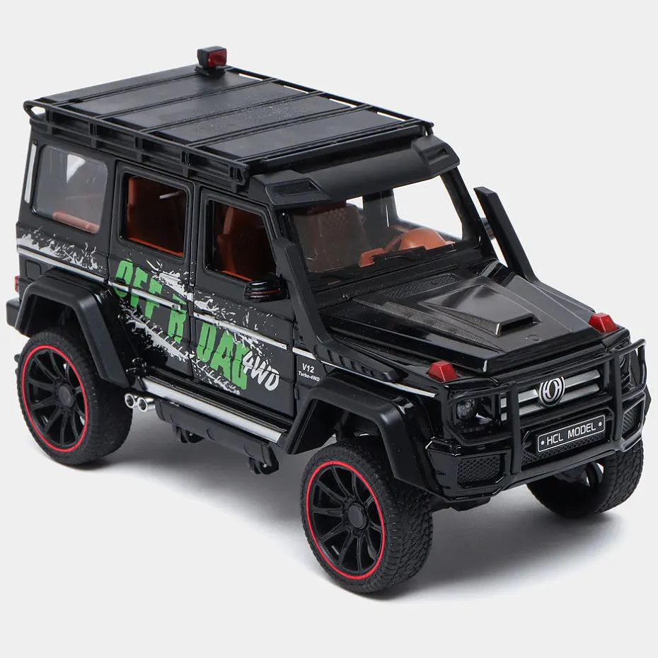 Колекційна металева модель автомобіля АвтоЕксперт Gelandewagen Off road V12 Turbo-4wd з інерцією, світлом та звуком 1:22 - фото 2