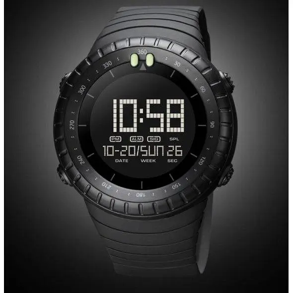 Тактические водостойкие кварцевые часы Skmei Ribas black - фото 5