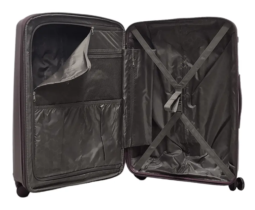 Валіза середня M поліпропілен Airtex 223 68×48×26см 68л Фіолетовий - фото 3