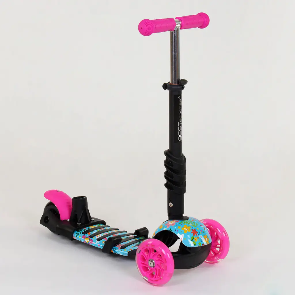 Самокат 5 в 1 Best Scooter 59х15х29 см Разноцветный 000231481 - фото 4