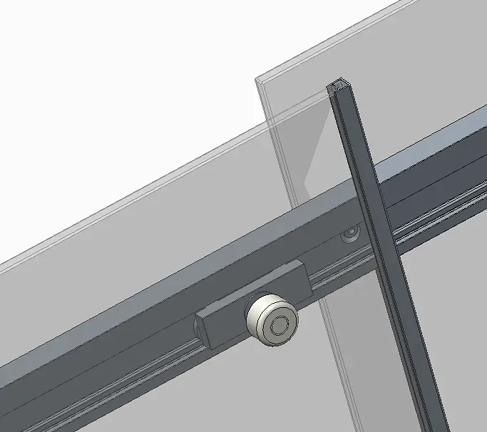 Двері в нішу Koer SR SD02-140x200-TR-01 прозоре скло Easy Clean 8 мм, хром KR5383, універсальні, прозорий, хром - фото 4