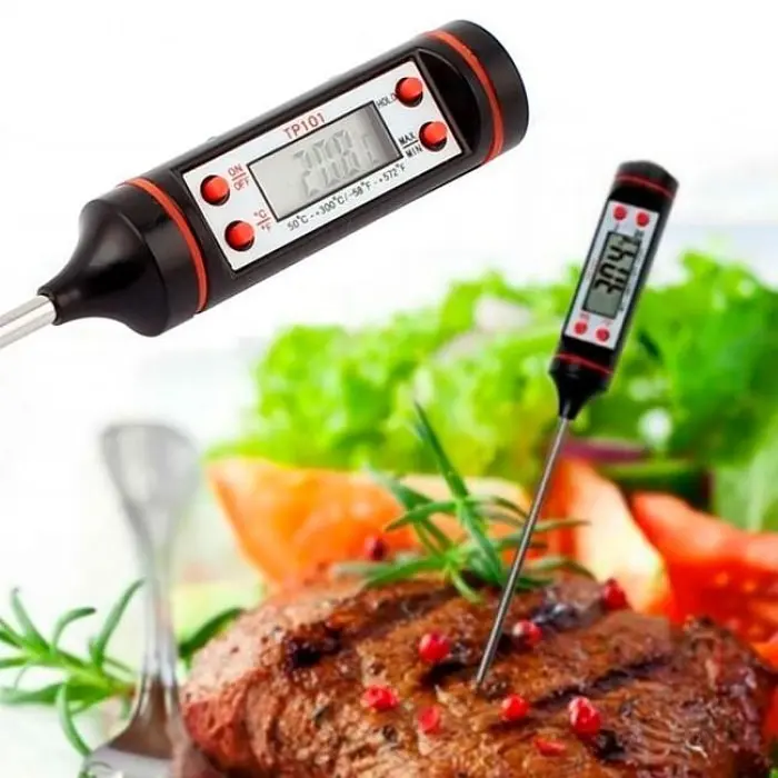 Термометр харчовий FOOD THERMOMETER (від -50°C до +300°C), Електронний кулінарний щуп-термометр для м'яса та рідин - фото 6