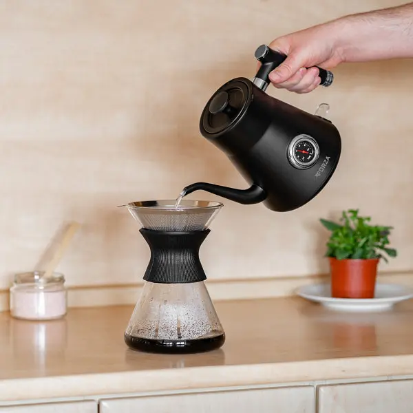 Электрочайник ECG Forza 5000 Pour over Nero EG-5000 1200 Вт черный - фото 4