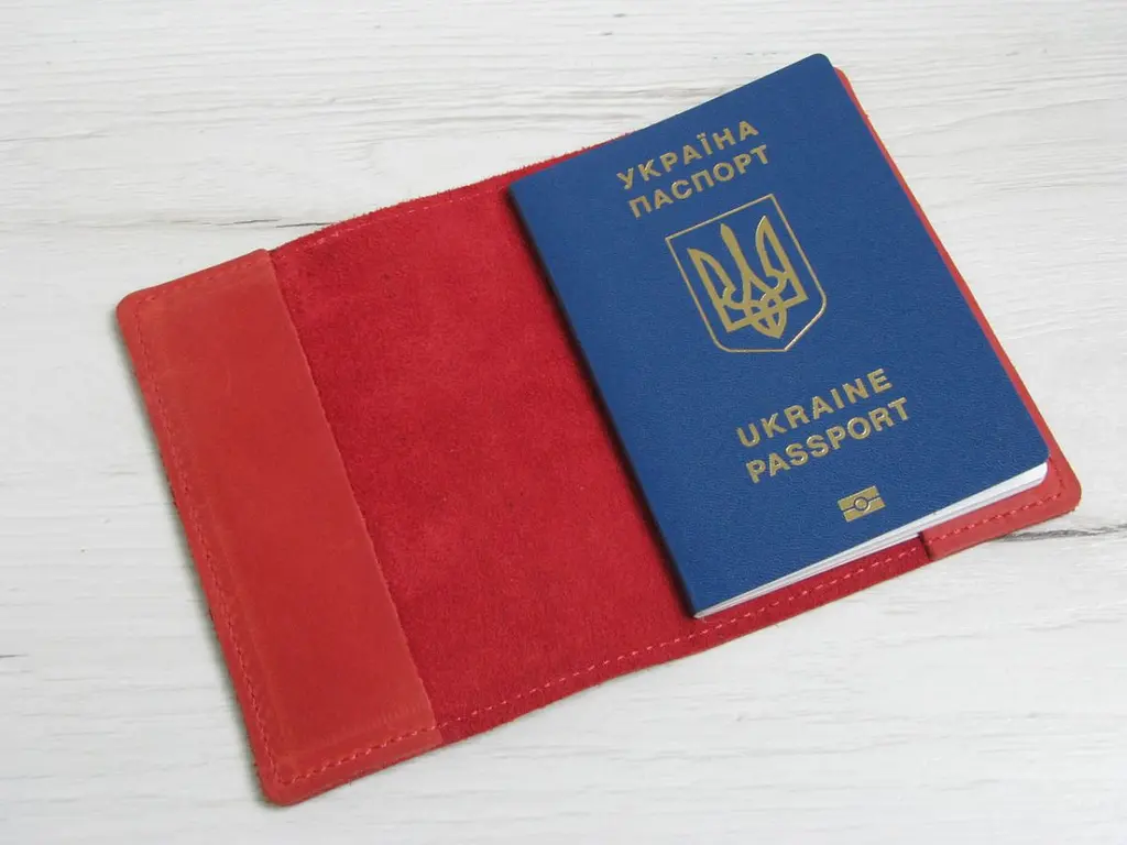 Шкіряна обкладинка для паспорта GS червона (об 001 кр) 140 мм - фото 3