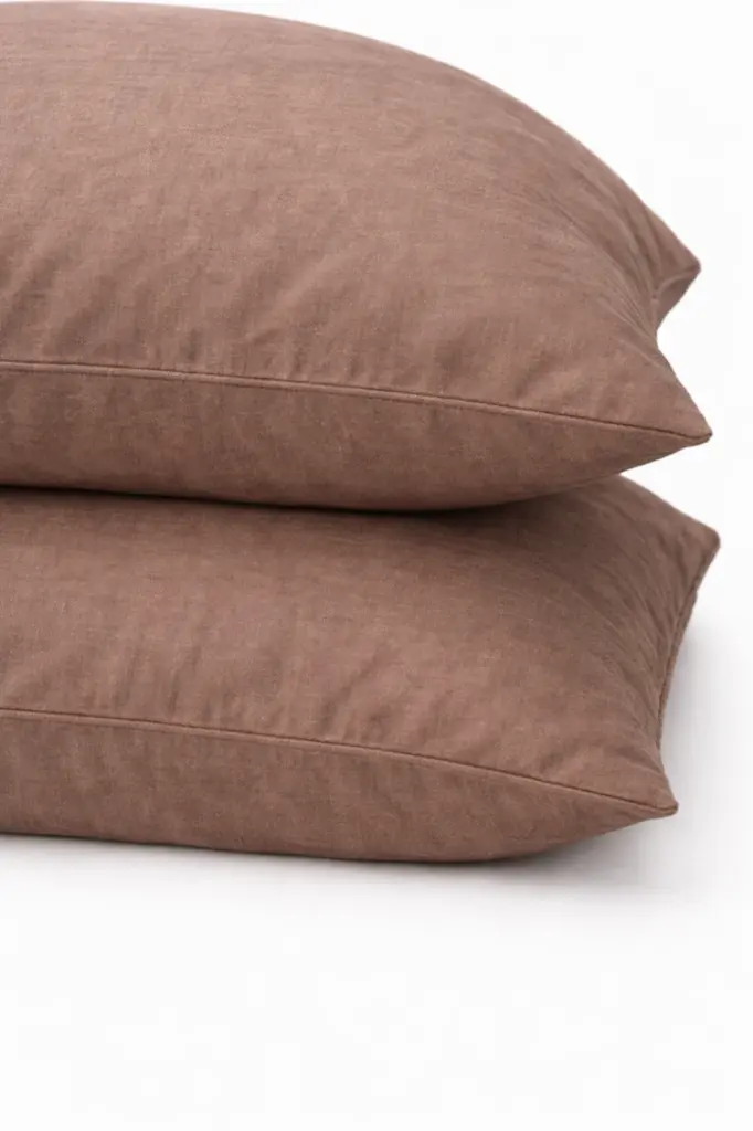 Наволочка Ecotton 70х70 см фланель із бавовни Beige Бежевий (25393) - фото 2