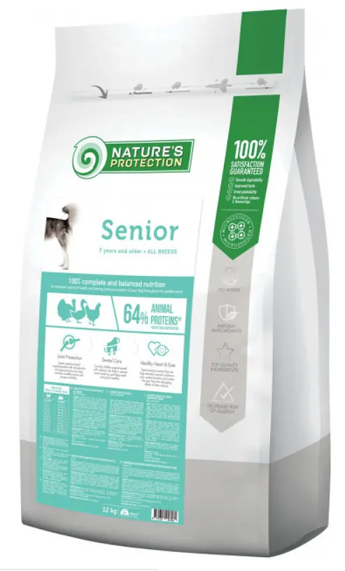 Сухой корм для пожилых собак Nature's Protection Senior All breeds 4 кг - фото 3