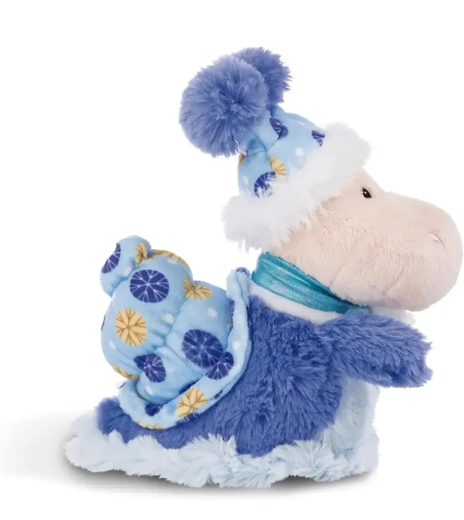 М'яка плюшева іграшка Зимовий Равлик Сілле NICI Cosy Winter Sille Snail 22 см блакитна (SKU-268)