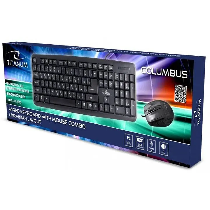 Комплект (клавиатура+мышка) Esperanza TK110 Black USB - фото 4