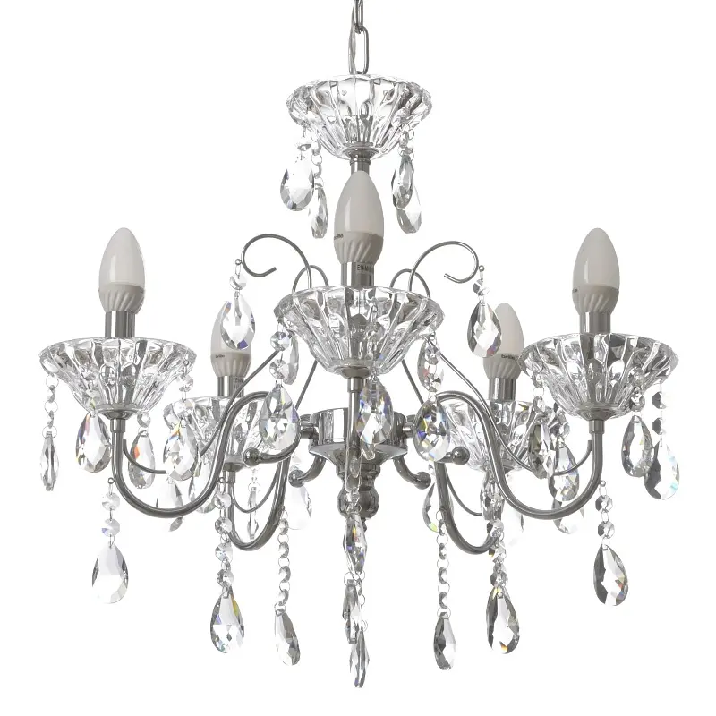 Люстра свеча Brille подвесная хрустальная E14 60W (BCL-655S/5) - фото 6