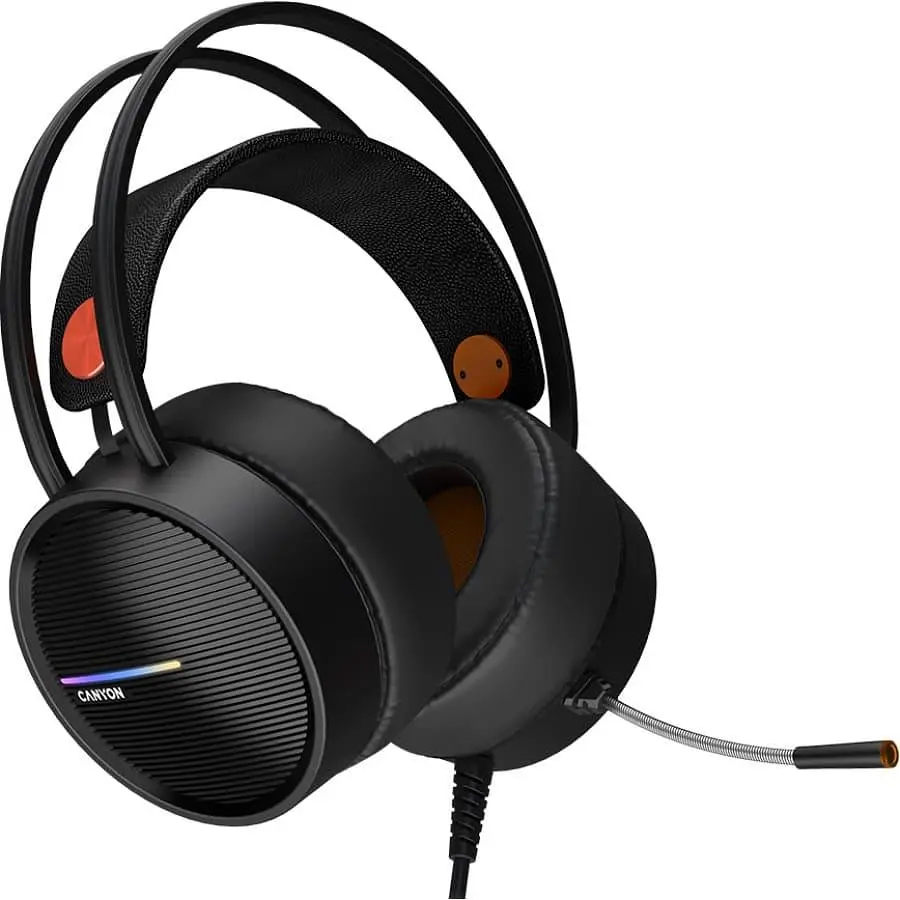 Ігрова гарнітура Canyon Interceptor GH-8A Black/Orange (CND-SGHS8A) - фото 2