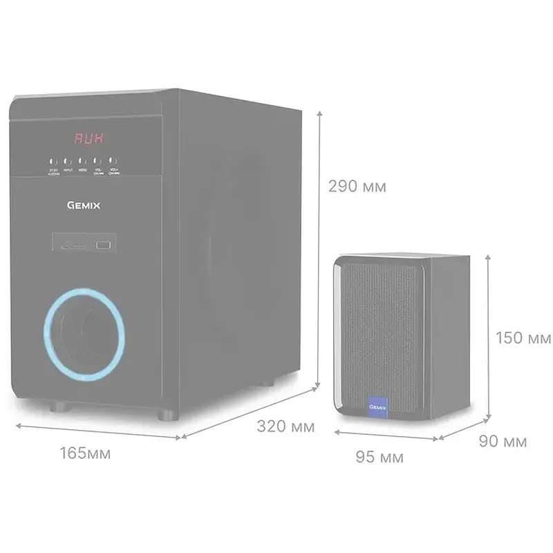 Акустична система Gemix SB-80BT Bluetooth Black - фото 3