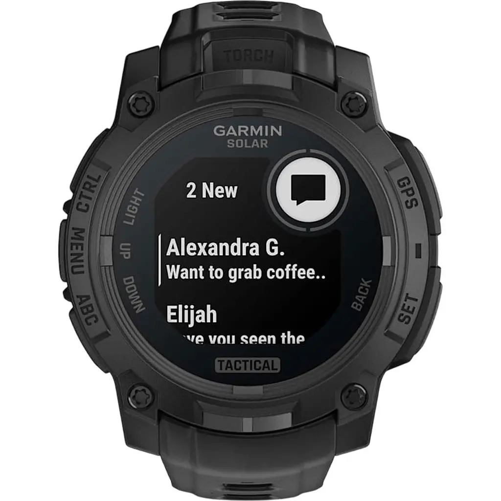 Смарт-часы Garmin Instinct 3 Solar 45mm Tactical Edition Black with Black Band (010-02934-50) [137249] - фото 7