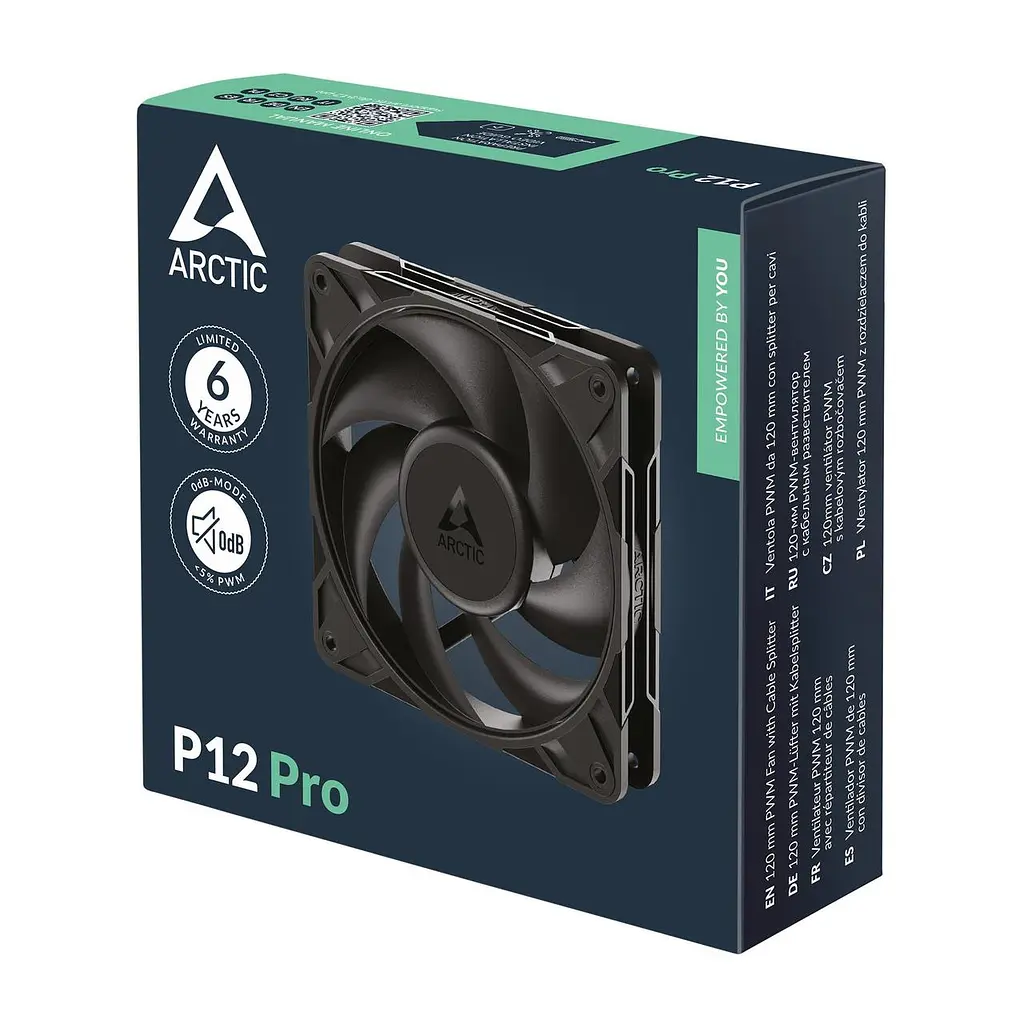 Корпусний вентилятор 120 мм Arctic P12 Pro ACFAN00305A Black - фото 6