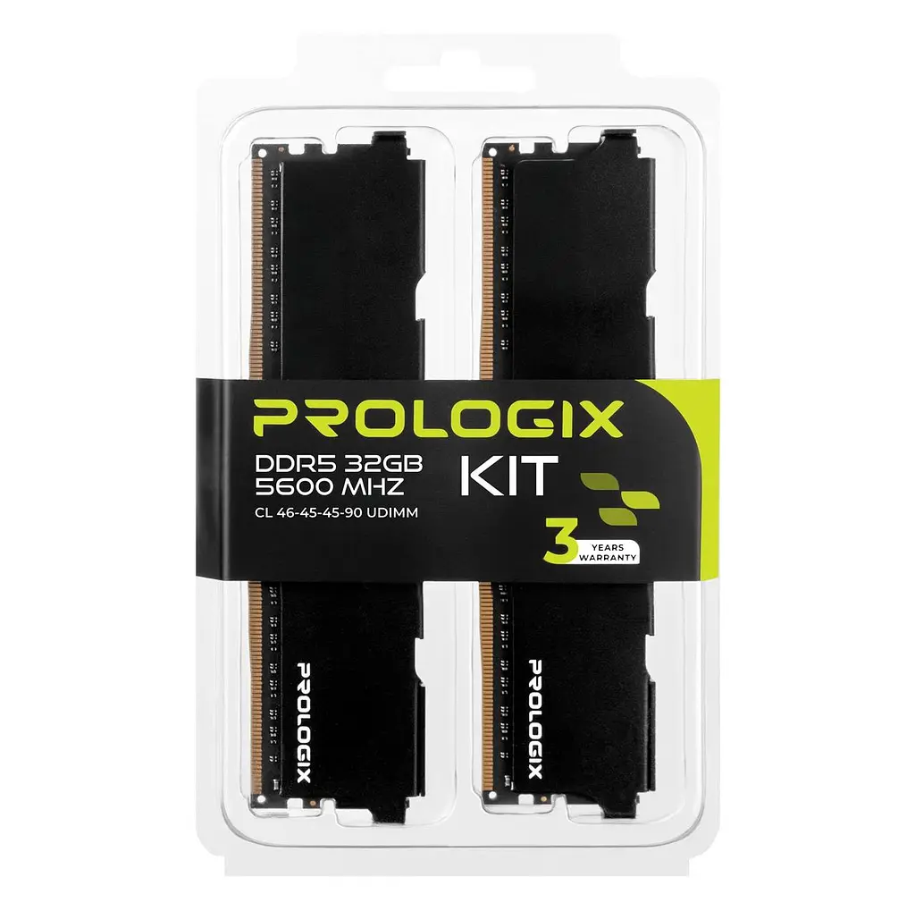 Модуль пам`ятi DDR5 2x16GB/5600 ProLogiX Чорний (PRO32GB5600B5K) - фото 5