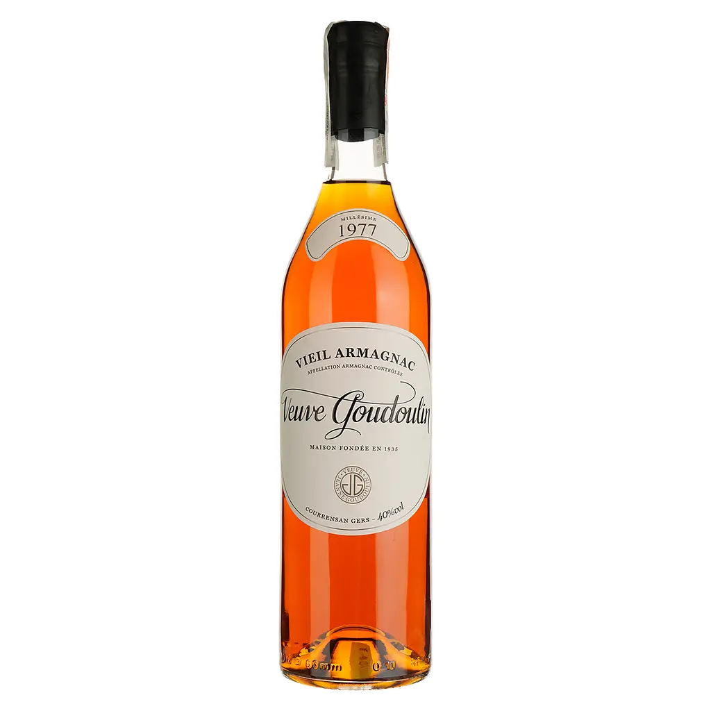 Арманьяк Veuve J. Goudoulin Bas Armagnac 1977 40% 0.7 л в подарочной коробке - фото 2