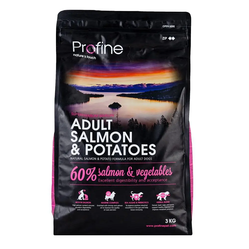 Сухий корм Profine Adult Salmon 3 кг з лососем і картоплею для дорослих собак - фото 3