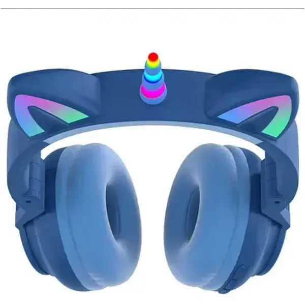 Навушники Unicorn Bluetooth Stereo STN-27 LED blue - фото 3