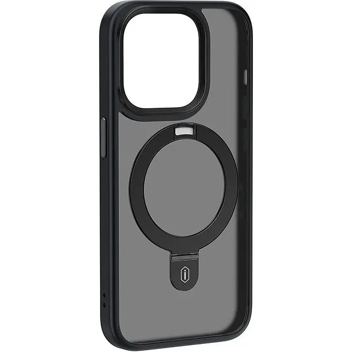 Чохол WiWU Protective Magnetic Alloy Stand Case для Apple iPhone 15 Pro Black [96967] - фото 6