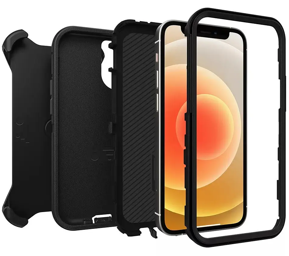 Чохол протиударний з кліпсою OtterBox Defender 77-65401 для iPhone 12/12 Pro (6.1") Black - фото 3