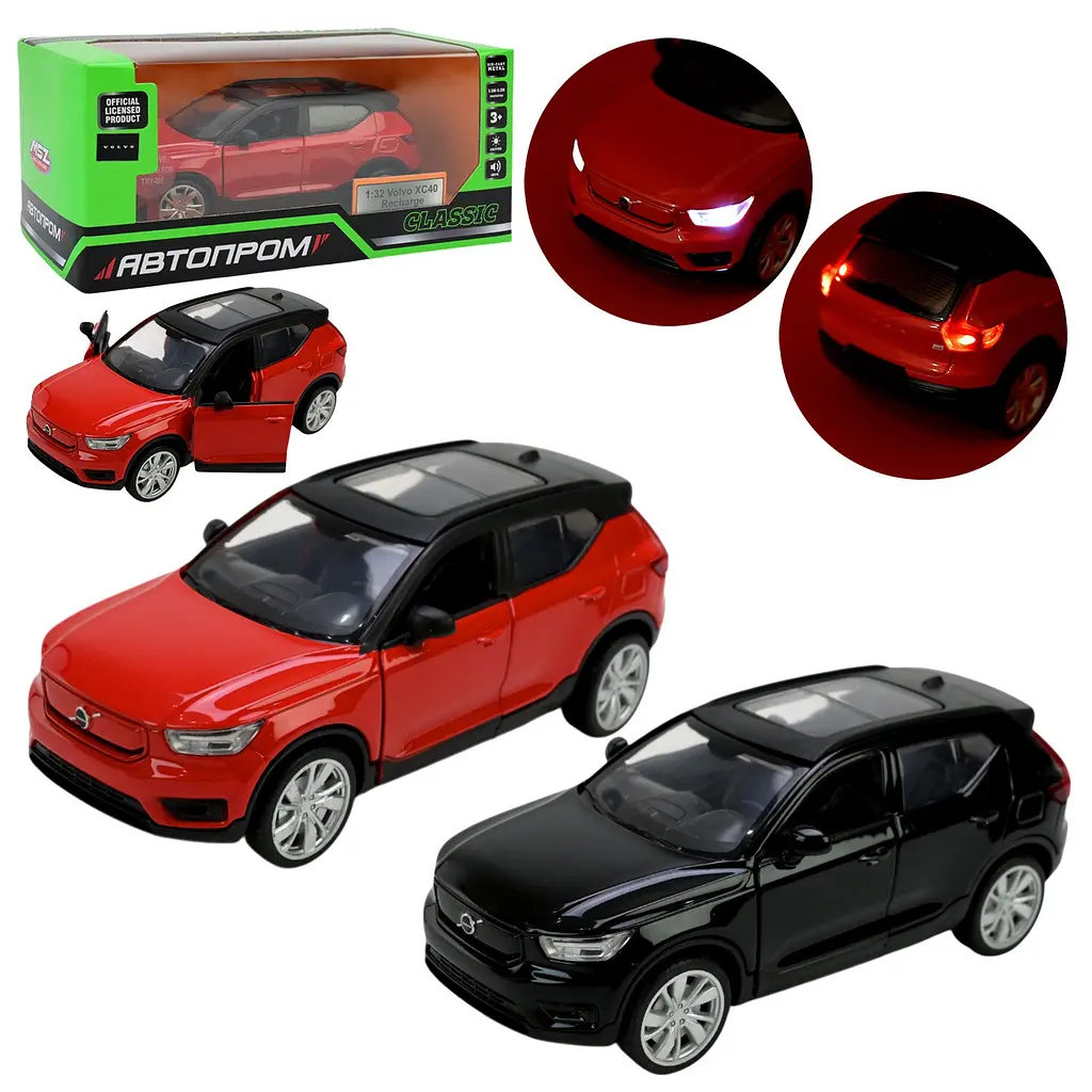 Іграшка Машина Volvo XC40 АВТОПРОМ 68411 Чорний shop (4897071927239) - фото 2