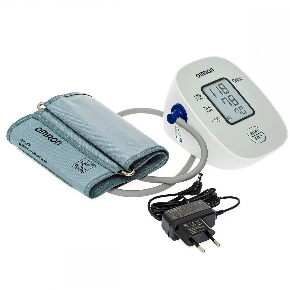 Тонометр Omron M2 Basic (HEM-7121j-e) автоматический на плечо с адаптером - фото 5