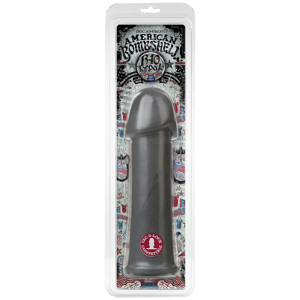 Фаллоимитатор для фистинга Doc Johnson American Bombshell B-10 Torpedo Gun Metal - фото 2
