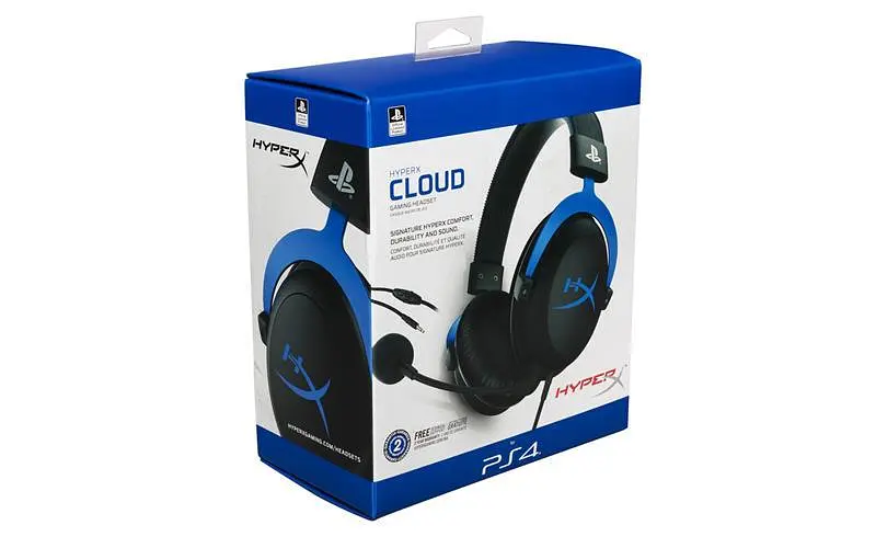 Ігрова гарнітура HyperX Cloud для PS4 3.5 мм Black/Blue (HX-HSCLS-BL/EM) - фото 2