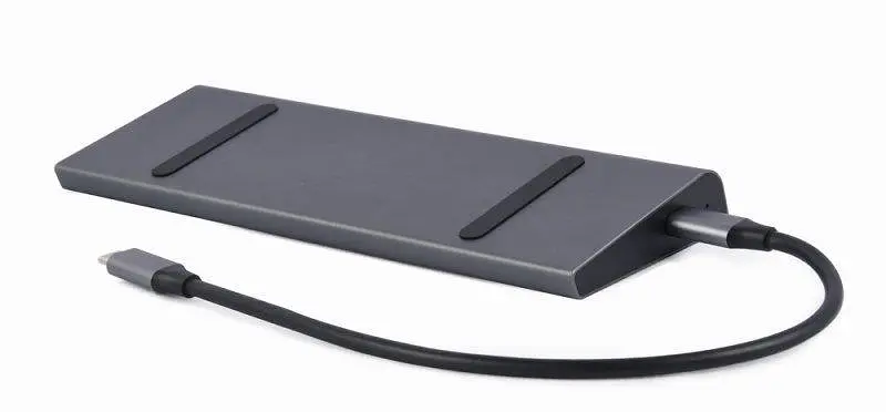 Док-станція Cablexpert USB-C 9-в-1 (A-CM-COMBO9-02) USB-хаб + HDMI/VGA/PD/LAN/3.5-мм аудіо - фото 4