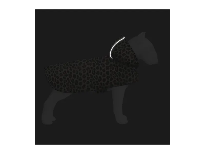 Дождевик для животных WAUDOG Clothes Накидка с капюшоном Леопард L (358-4066) - фото 5