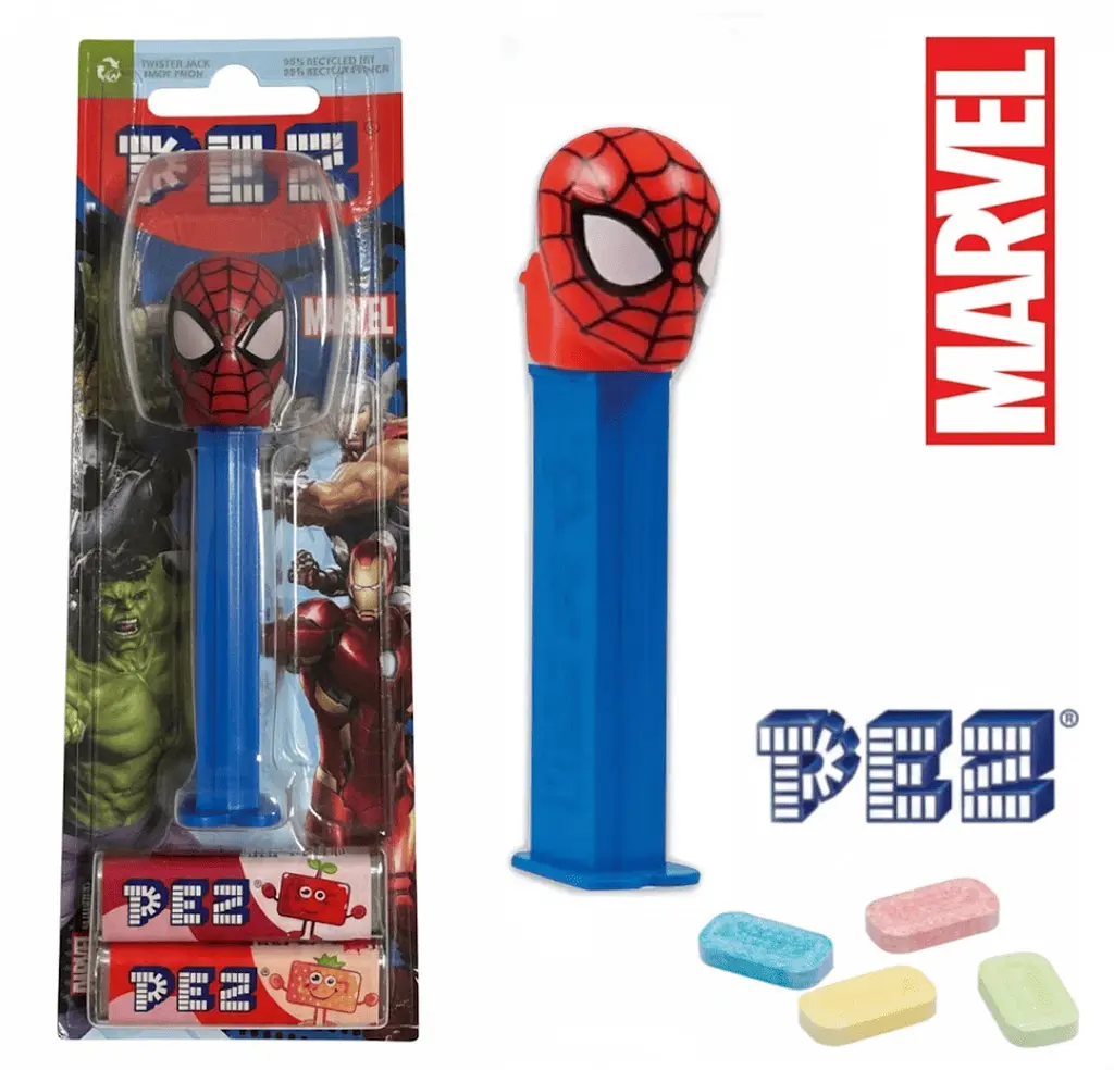 Диспенсер з цукерками Pez Marvel Collection Людина павук 17г - фото 2