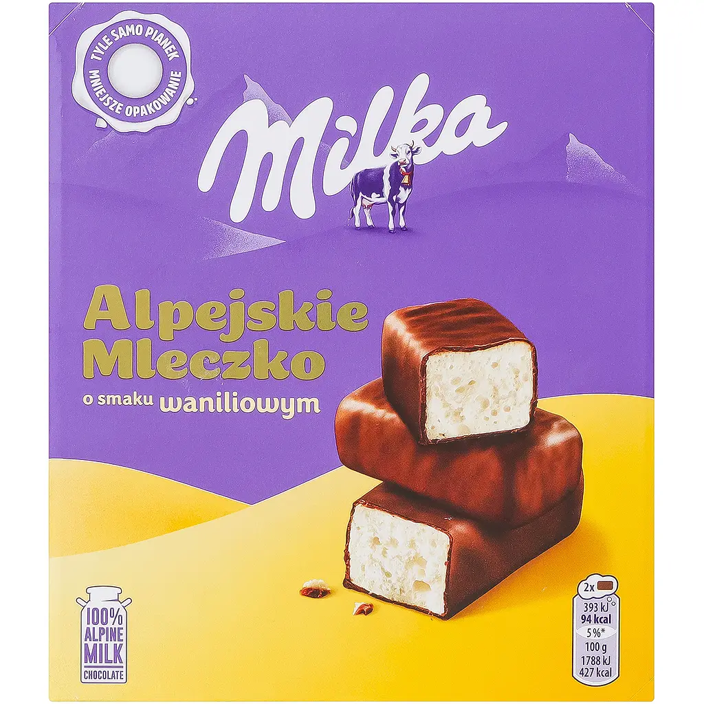 Цукерки Milka зі смаком ванілі глазуровані молочним шоколадом 330 г - фото 2