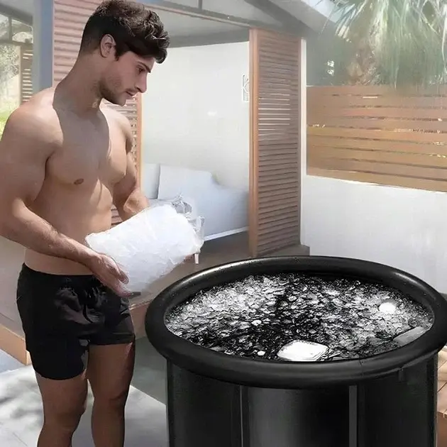 Круглий каркасний басейн для крижаної ванни / Льодова надувна ванна "Ice Bath Spa" - фото 3