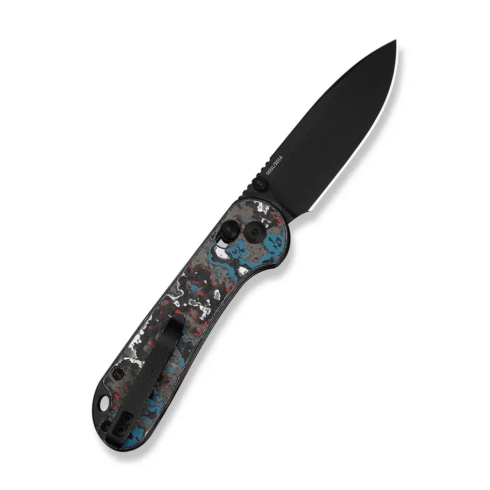 Ніж складаний кишеньковий Civivi Elementum (Crossbar Lock), (7.51 см) CPM S35VN / Nebula FatCarbon Fiber чорний/червоний/синій/білий - фото 2