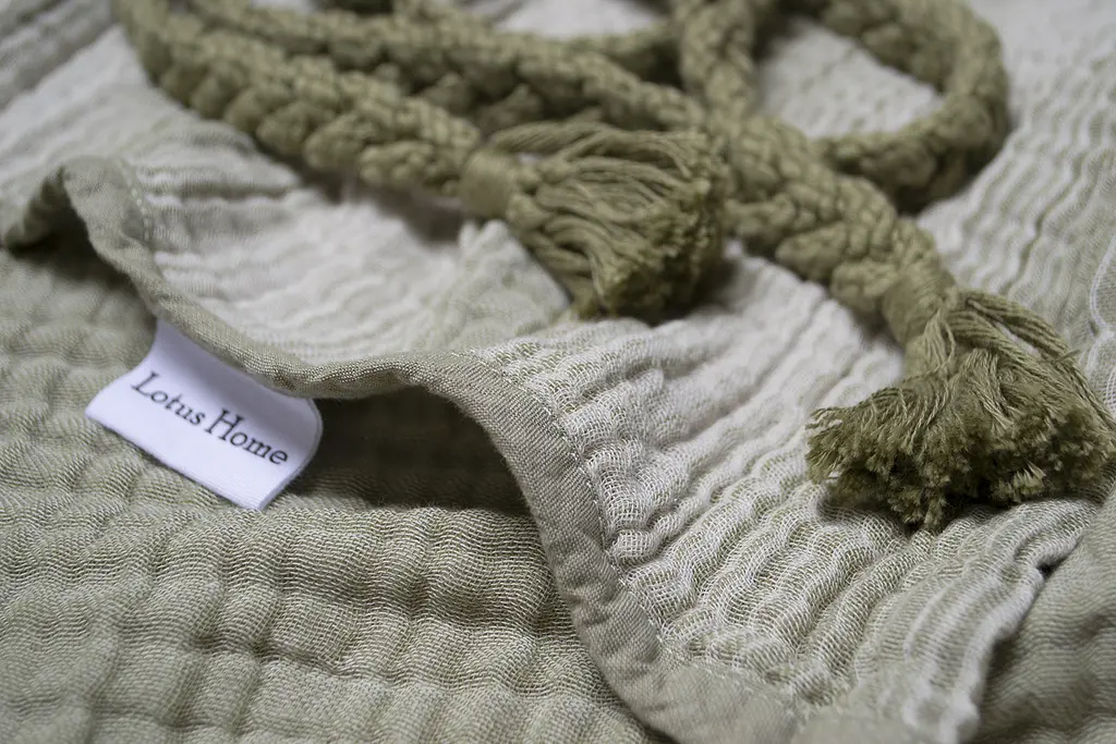 Халат Lotus Home - Lilya muslin olive L/XL - фото 3