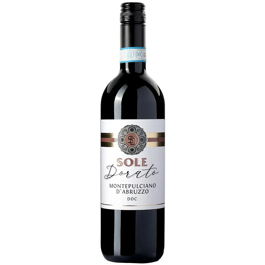 Вино Sole Dorato Montepulciano d'Abruzzo DOC червоне сухе 0.75 л