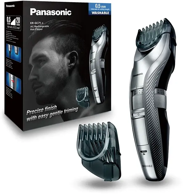 Тример Panasonic для бороди, вусів і голови сріблястий (ER-GC71-S520) - фото 2