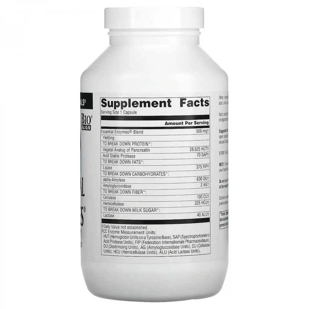 Натуральна добавка Source Naturals Daily Essential Enzymes 500 mg, 60 капсул - фото 2