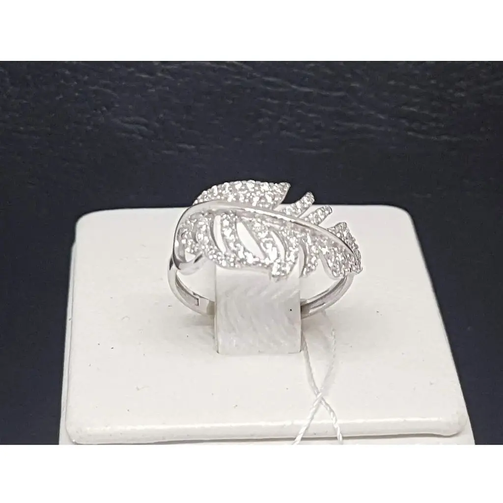 Серебряное кольцо Империя золота с фианитами. Артикул КВ1388С 18 - фото 2