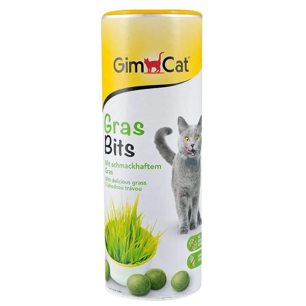 Ласощі GimCat GrasBits для котів, таблетки з травою, 425 г - фото 4