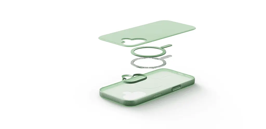 Чехол Belkin для iPhone 17, Magnetic Protective Grip, Sage teh0019373 - фото 8