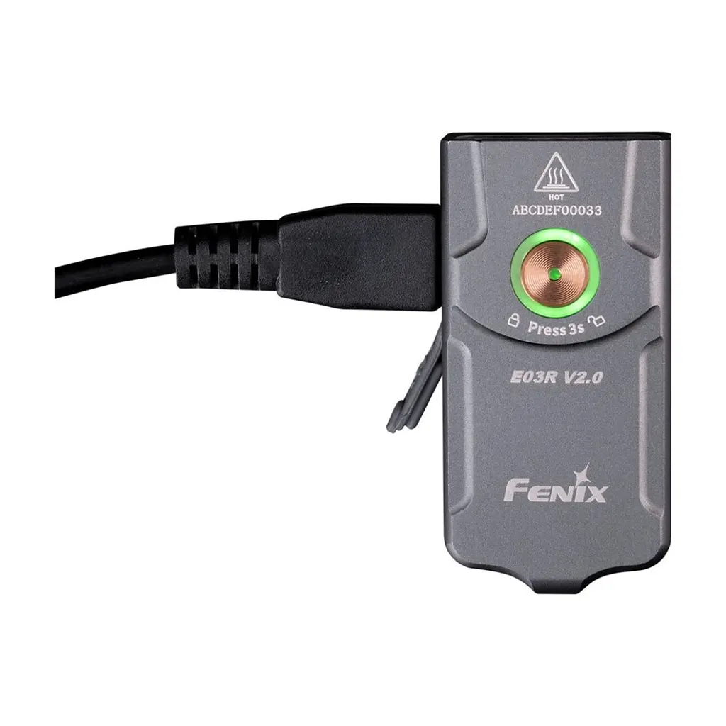 Ліхтар Fenix E03R V2.0 Grey (E03RV20GR) - фото 4
