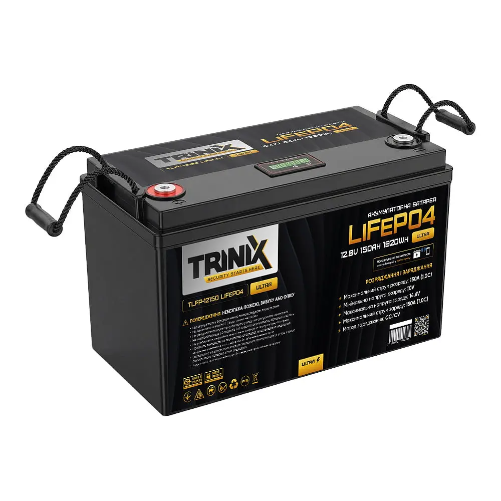 Акумуляторна батарея літій-залізо-фосфатна 12.8В 150А*год Trinix TLFP-12150 Ultra LiFePO4 з Bluetooth (44-00129) - фото 4