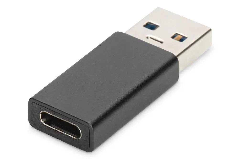 Адаптер Assmann USB A-USB-C AK-300524-000-S Black - фото 5