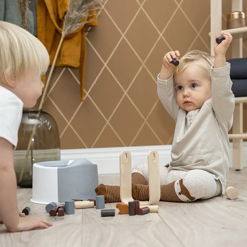 Дитячий горщик Buubla компактний блакитний-сірий (buublablue) - фото 4