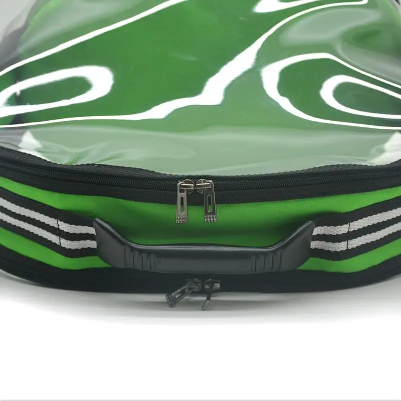 Сумка переноска для малых пород собак и кошек Капсула Zoo-hunt 25х42х32 см зеленая - фото 3