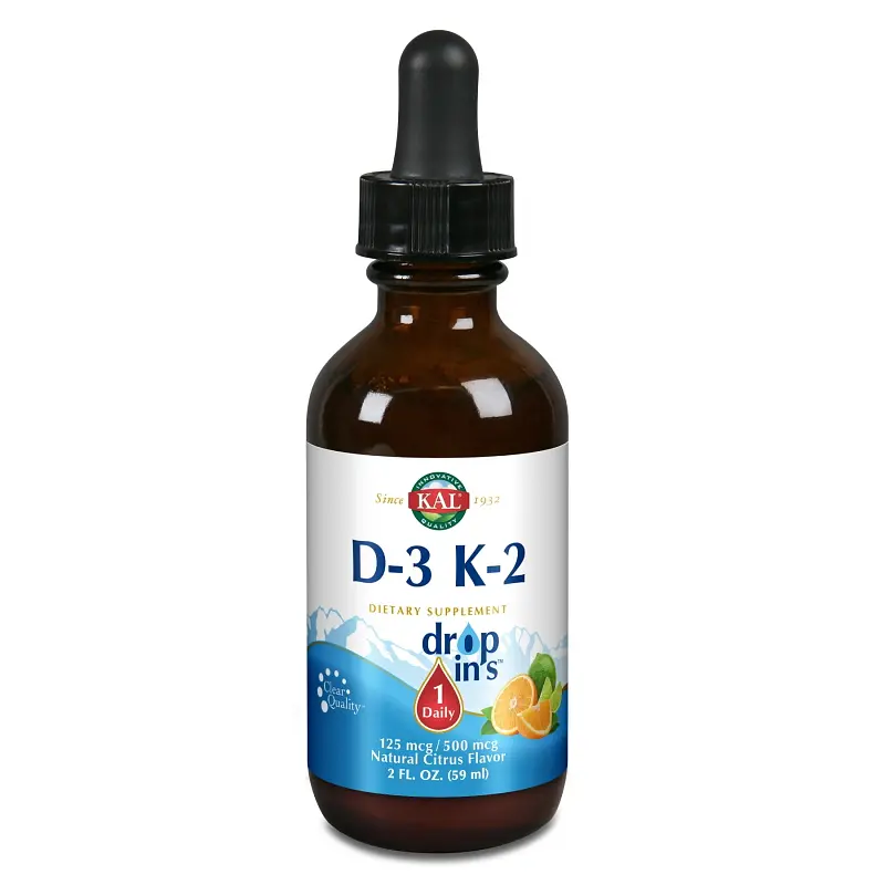 Вітаміни та мінерали KAL Vitamin D-3 K-2 Drop, 59 мл - фото 2