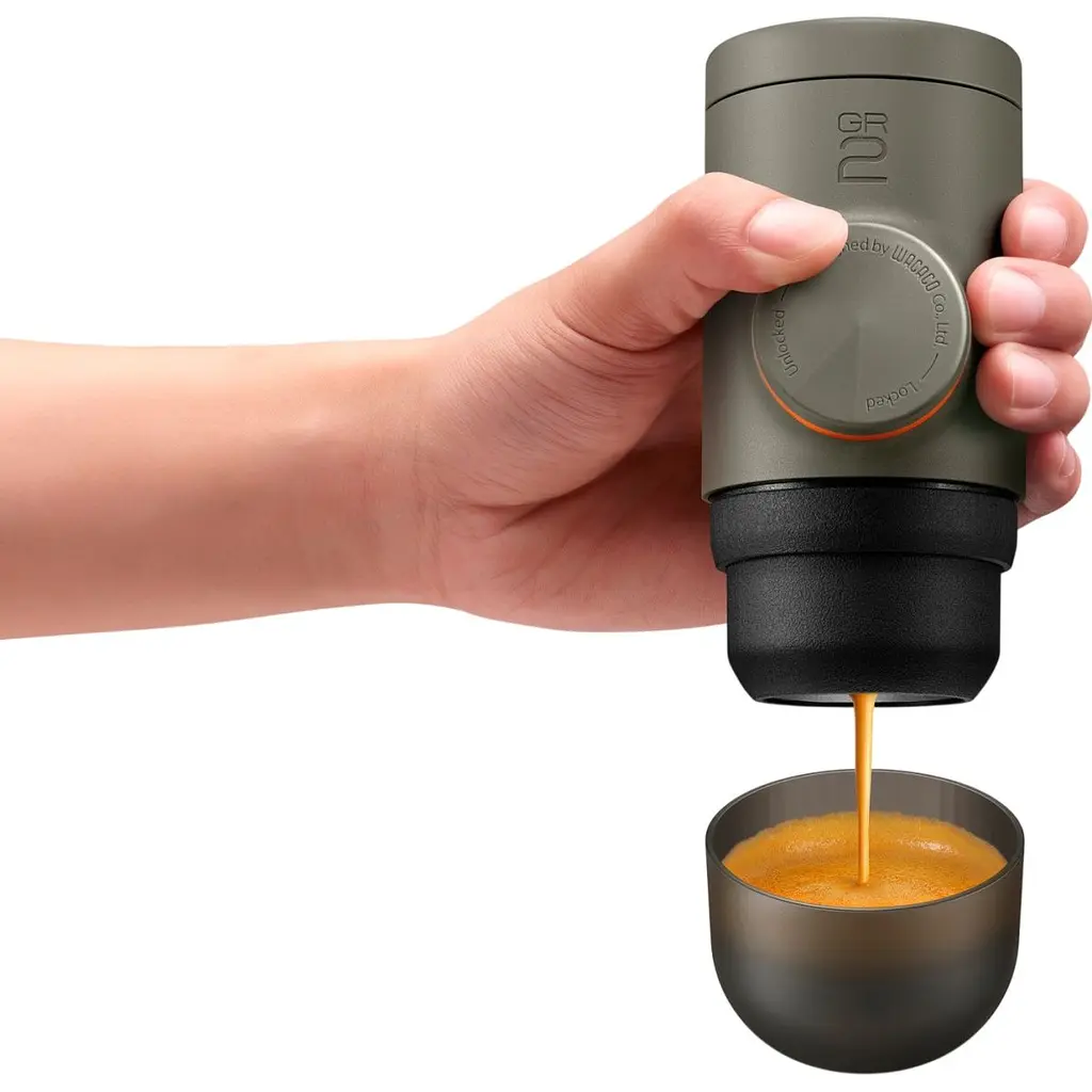 Портативна кавоварка Wacaco Minipresso GR2 Gray Olive (WMINIGR2) [168809] - фото 9