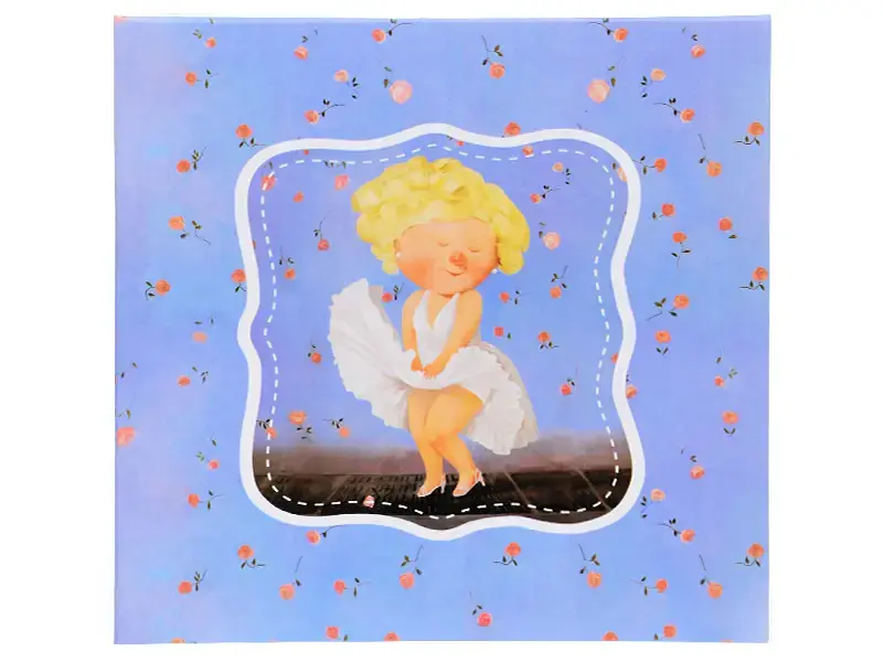 Набір тарілок Lefard Мерилін Монро 19 см синій 2 шт (924-500) - фото 2