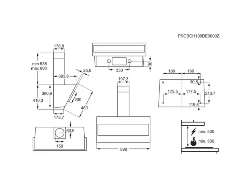 Витяжка похила Electrolux LFV326W - фото 6