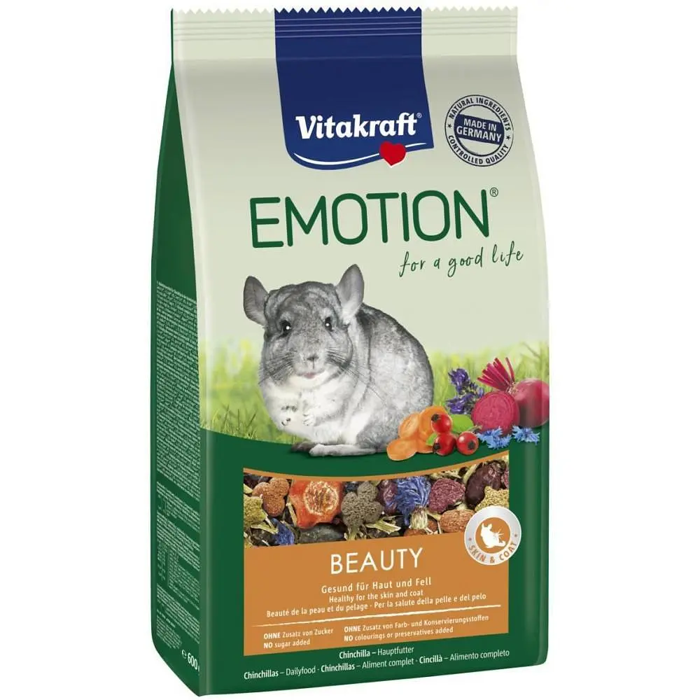 Корм для шиншилл Vitakraft Emotion Beauty Selection 600 г для кожи и шерсти - фото 2